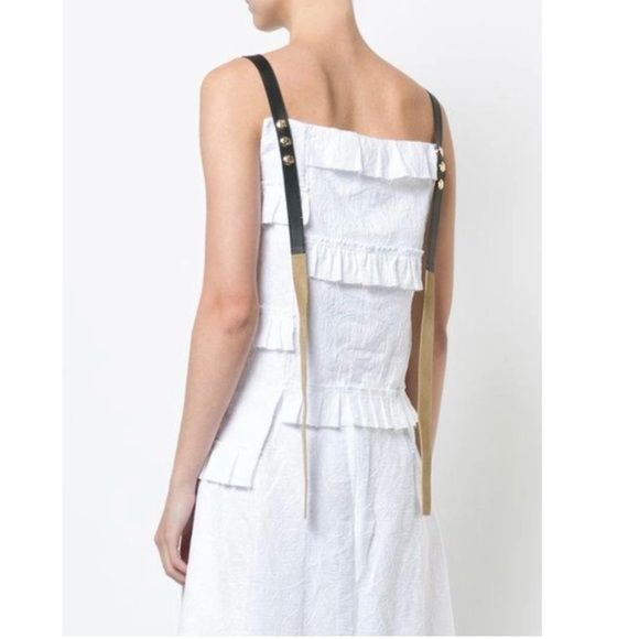 LOEWE Broderie Anglaise Ruffle Camisole In White, Runway, size M (8US) NWT - Picture 2 of 8